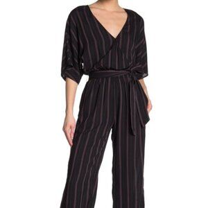 NEW PAIGE Vanette Stripe Jumpsuit M Lightweight Tie Waist